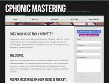 Tablet Screenshot of cphonicmastering.com